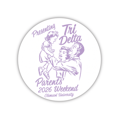Delta Delta Delta-Parents' Weekend Decals