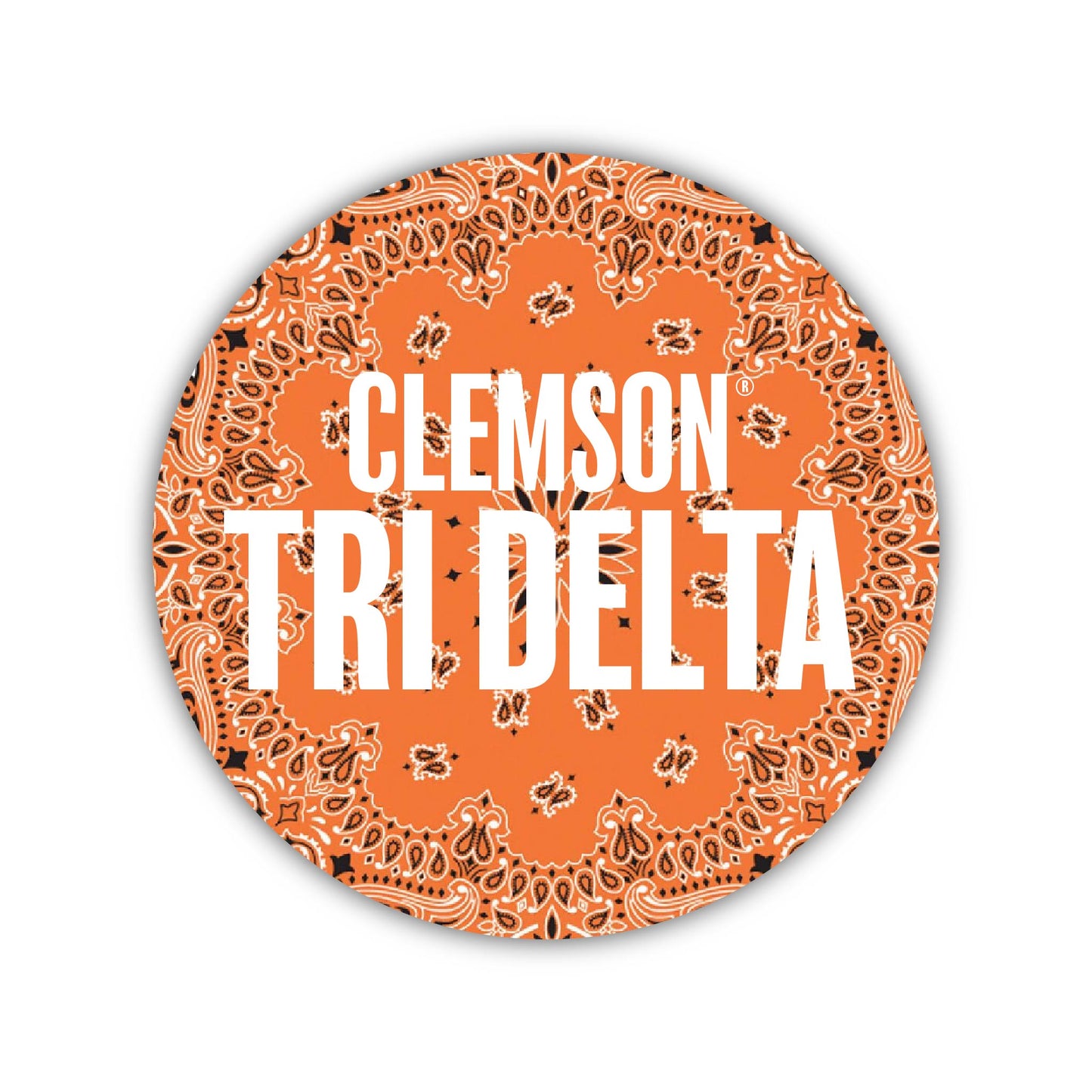 DELTA DELTA DELTA-Game Day Buttons and Stickers